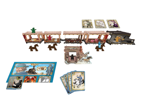 Monopolis Colt Express Express Horse and Stagecoach Expansion Tabletop, Board and Card Game