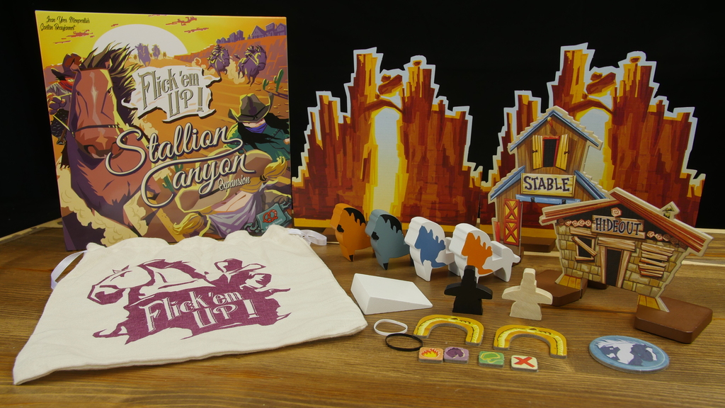 Monopolis Flick em up Stallion Canyon Expansion Tabletop, Board and Card Game