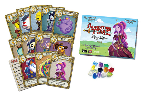 Monopolis Love Letter Adventure Time Base Tabletop, Board and Card Game