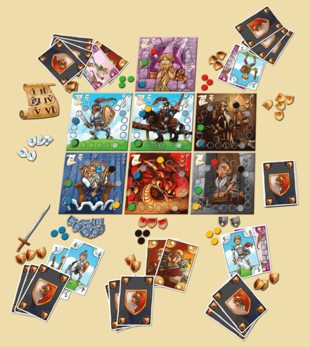 Monopolis Medieval Academy Base Tabletop, Board and Card Game