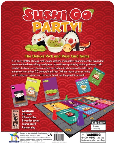 Monopolis Sushi Go Party Board Game (Dent) Base Tabletop, Board and Card Game