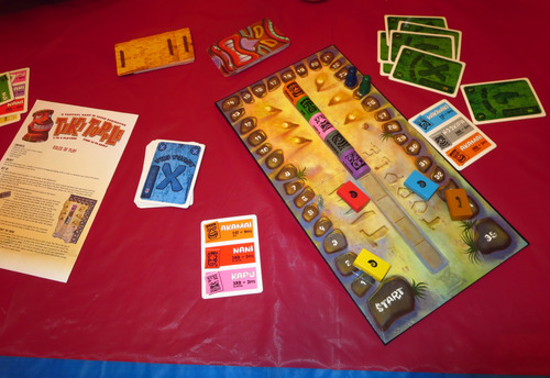 Monopolis Tiki Topple Base Tabletop, Board and Card Game