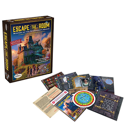 Monopolis Escape the Room Mystery at the Stargazer's Manor Base Tabletop, Board and Card Game