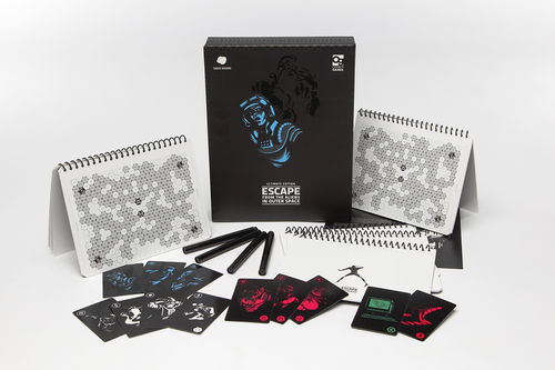 Monopolis Escape from the Aliens in Outer Space Base Tabletop, Board and Card Game