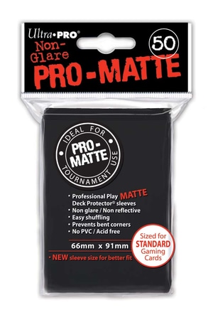 Monopolis Ultra Pro Black Pro Matte 66x91 Card Sleeve Board Game Accessories