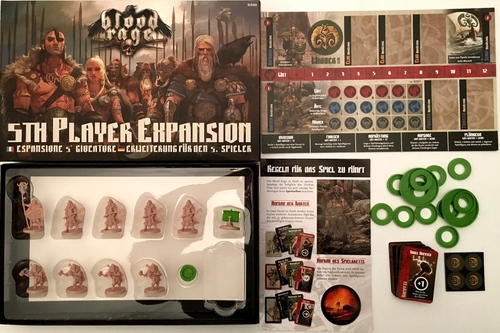 Monopolis Blood Rage 5th Player Expansion Tabletop, Board and Card Game