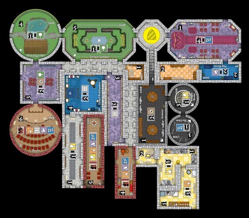 Monopolis Castle of Mad King Ludwig Base Tabletop, Board and Card Game