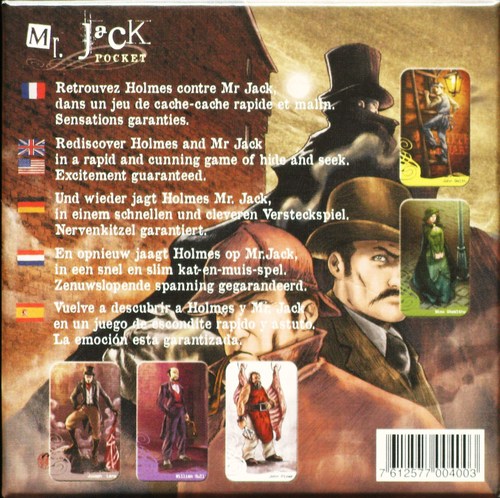 Monopolis Mr. Jack Pocket Base Tabletop, Board and Card Game