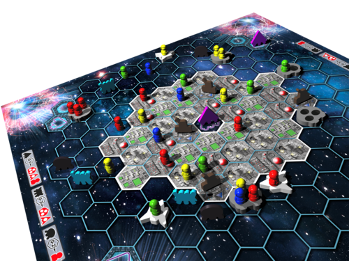 Monopolis Survive Space Attack Board Game Base Tabletop, Board and Card Game