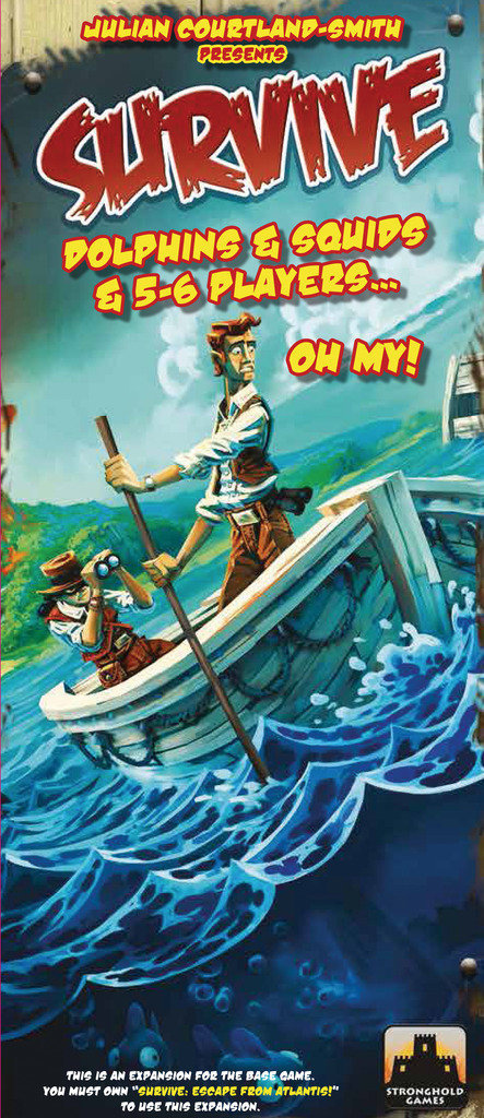 Monopolis Survive Escape from Atlantis Dolphins + Squids + 5-6 Players Expansion Tabletop, Board and Card Game