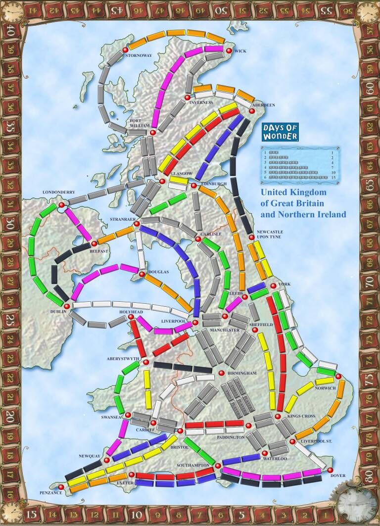 Monopolis Ticket to Ride UK and Pennsylvania Expansion Tabletop, Board and Card Game
