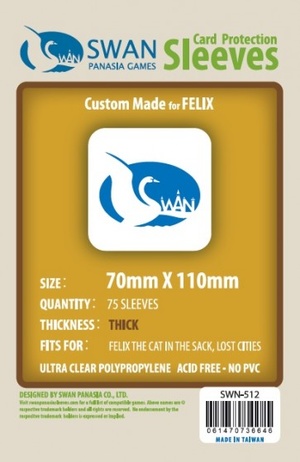 Monopolis Swan Panasia Felix 70x110 Card Sleeve Board Game Accessories