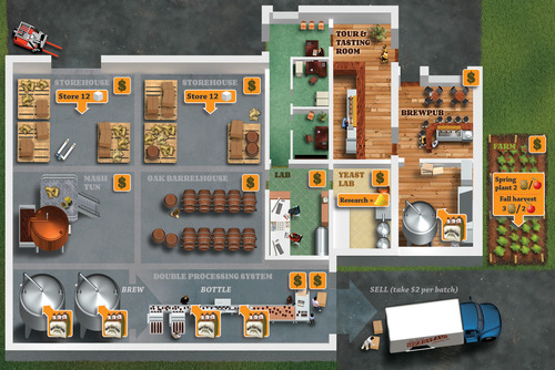 Monopolis Brew Crafters Base Tabletop, Board and Card Game